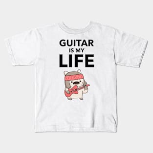 Guitar Is My Life Kids T-Shirt